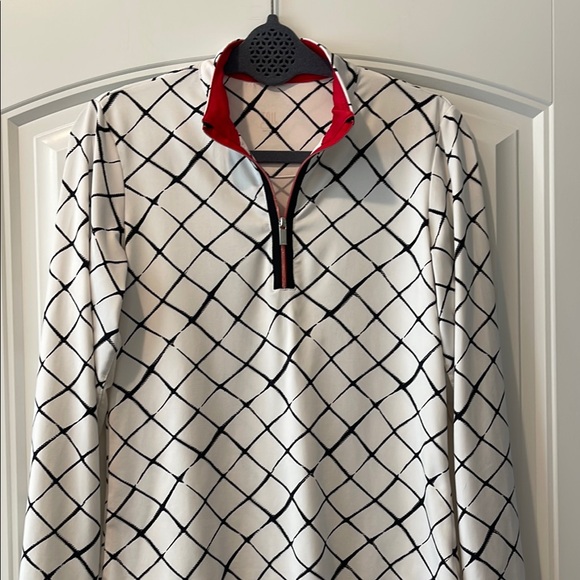 Tail‎ Black and White Golf 1/4 Zip Top S - Picture 1 of 7